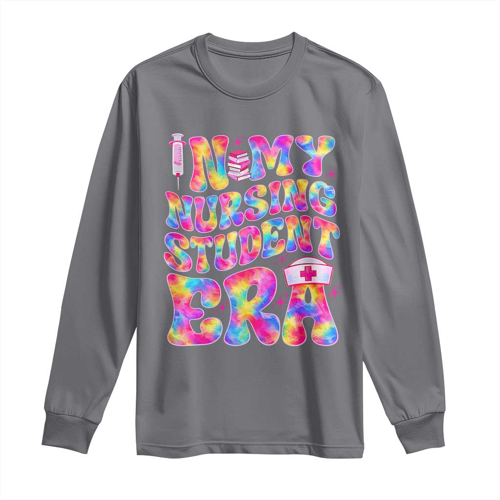 In My Nursing Student Era Long Sleeve Shirt Future Nurse Gift TS12 Charcoal Print Your Wear