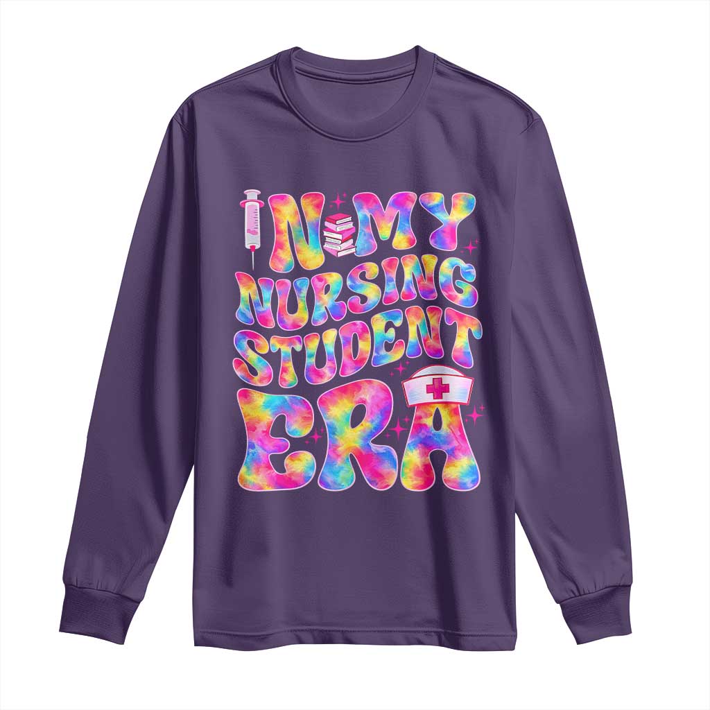 In My Nursing Student Era Long Sleeve Shirt Future Nurse Gift TS12 Purple Print Your Wear