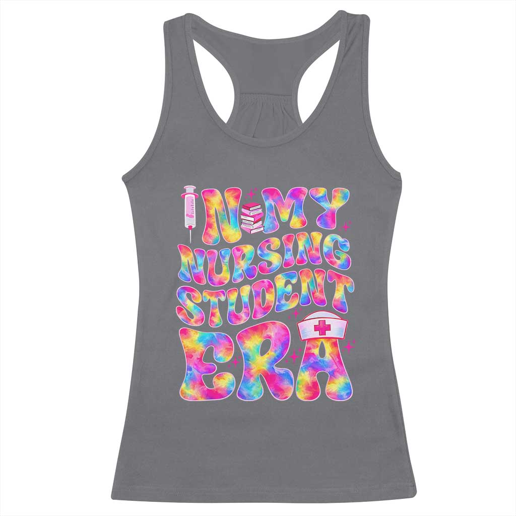 In My Nursing Student Era Racerback Tank Top Future Nurse Gift TS12 Charcoal Print Your Wear