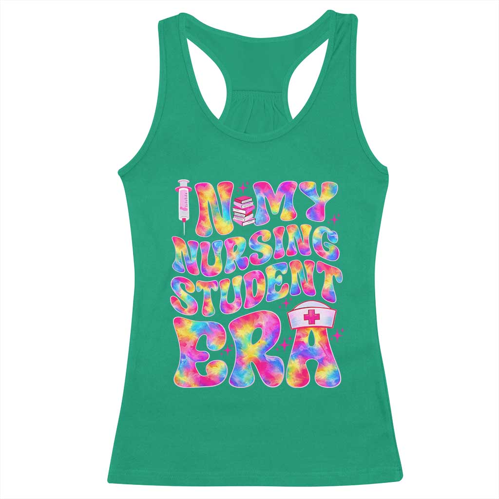 In My Nursing Student Era Racerback Tank Top Future Nurse Gift TS12 Irish Green Print Your Wear