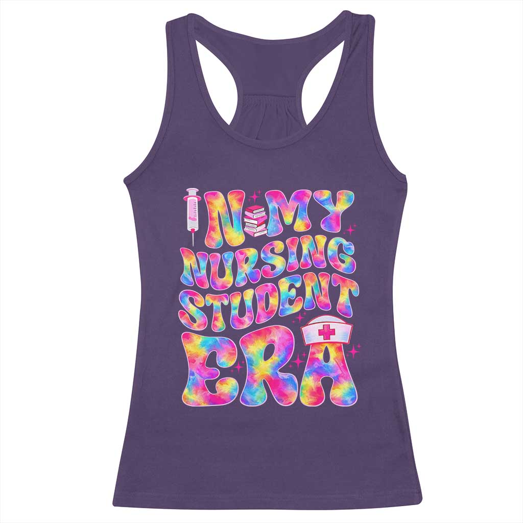 In My Nursing Student Era Racerback Tank Top Future Nurse Gift TS12 Purple Print Your Wear