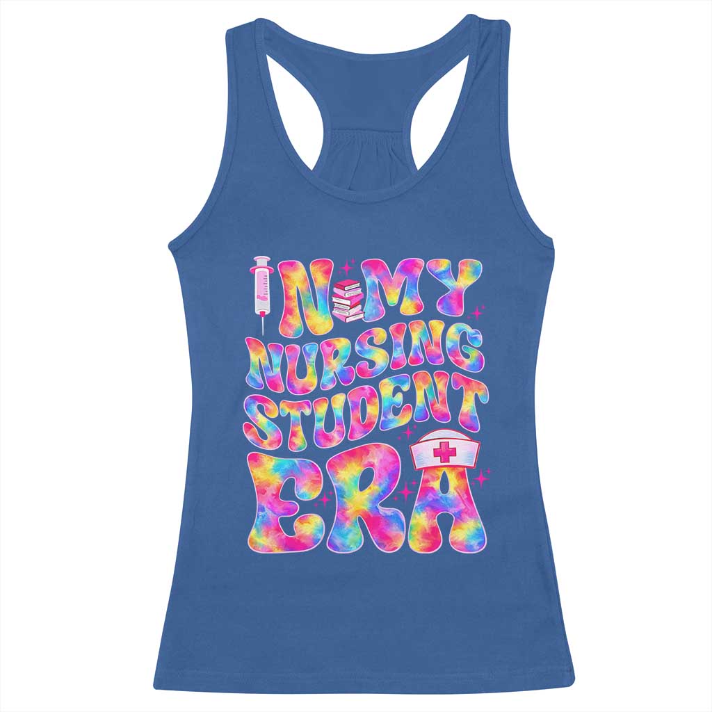 In My Nursing Student Era Racerback Tank Top Future Nurse Gift TS12 Royal Blue Print Your Wear