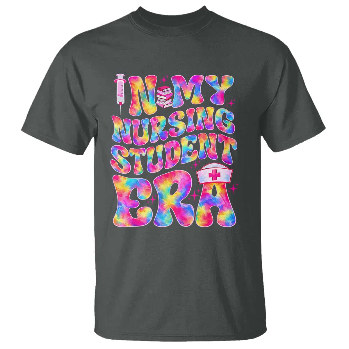 In My Nursing Student Era T Shirt Future Nurse Gift TS12 Dark Heather Print Your Wear