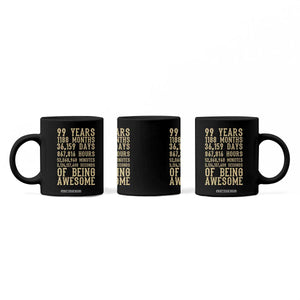 Vintage 99th Birthday Gift Coffee Mug 99 Years Of Being Awesome TS12 Print Your Wear
