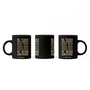 Vintage 86th Birthday Gift Coffee Mug 86 Years Of Being Awesome TS12 Print Your Wear