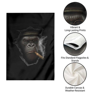 Cool Gorilla With Cigar Garden Flag Animal Lover Gift TS12 Print Your Wear
