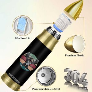 Fitness Lover Gift Bullet Tumbler Powerlifting Gorilla Strength TS12 Print Your Wear