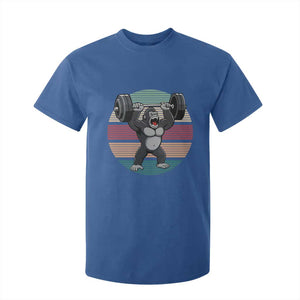Fitness Lover Gift T Shirt For Kid Powerlifting Gorilla Strength TS12 Royal Blue Print Your Wear