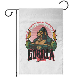 Fitness Lover Gift Garden Flag Gorilla Mode TS12 White Print Your Wear