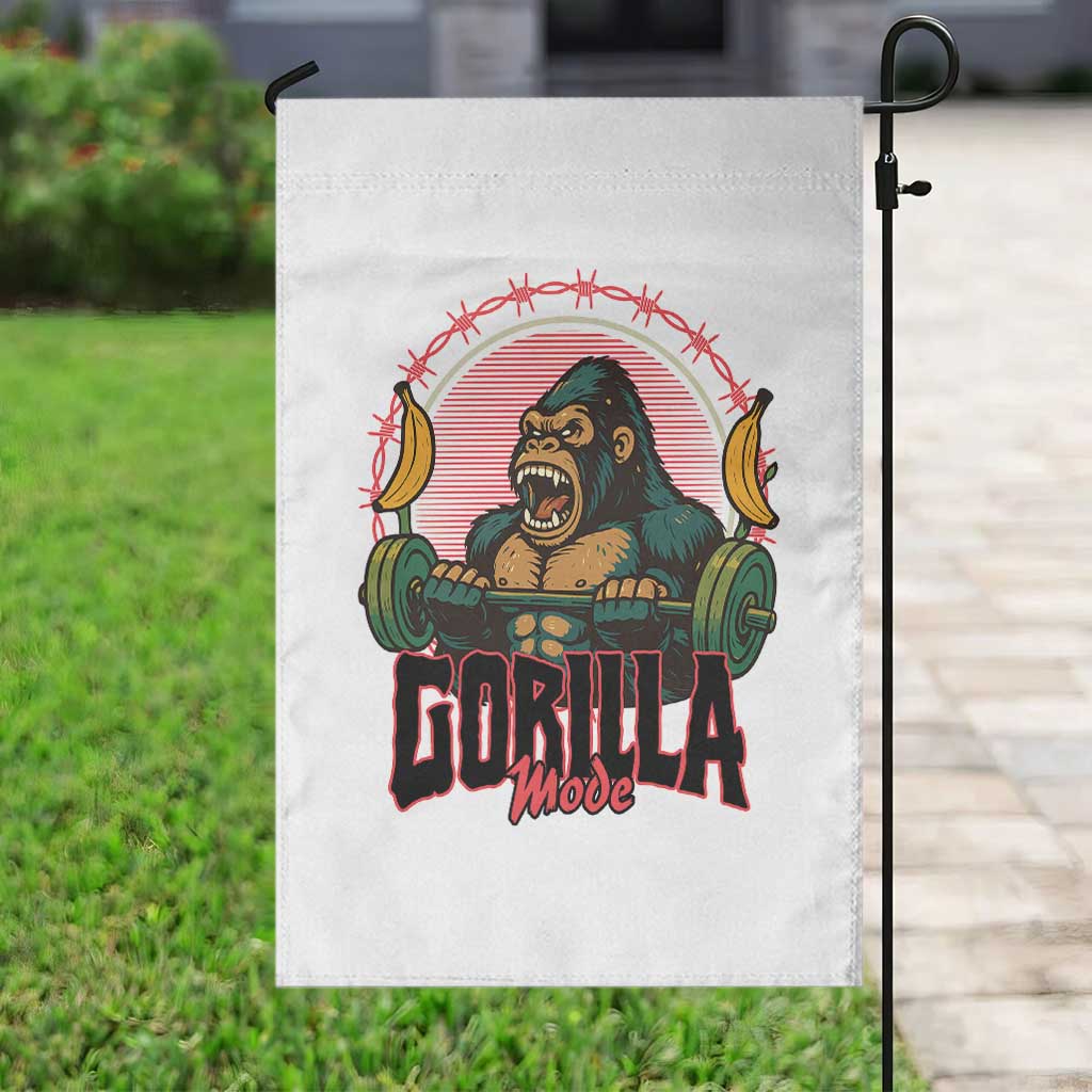 Fitness Lover Gift Garden Flag Gorilla Mode TS12 Print Your Wear