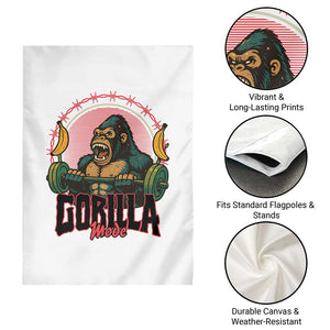 Fitness Lover Gift Garden Flag Gorilla Mode TS12 Print Your Wear