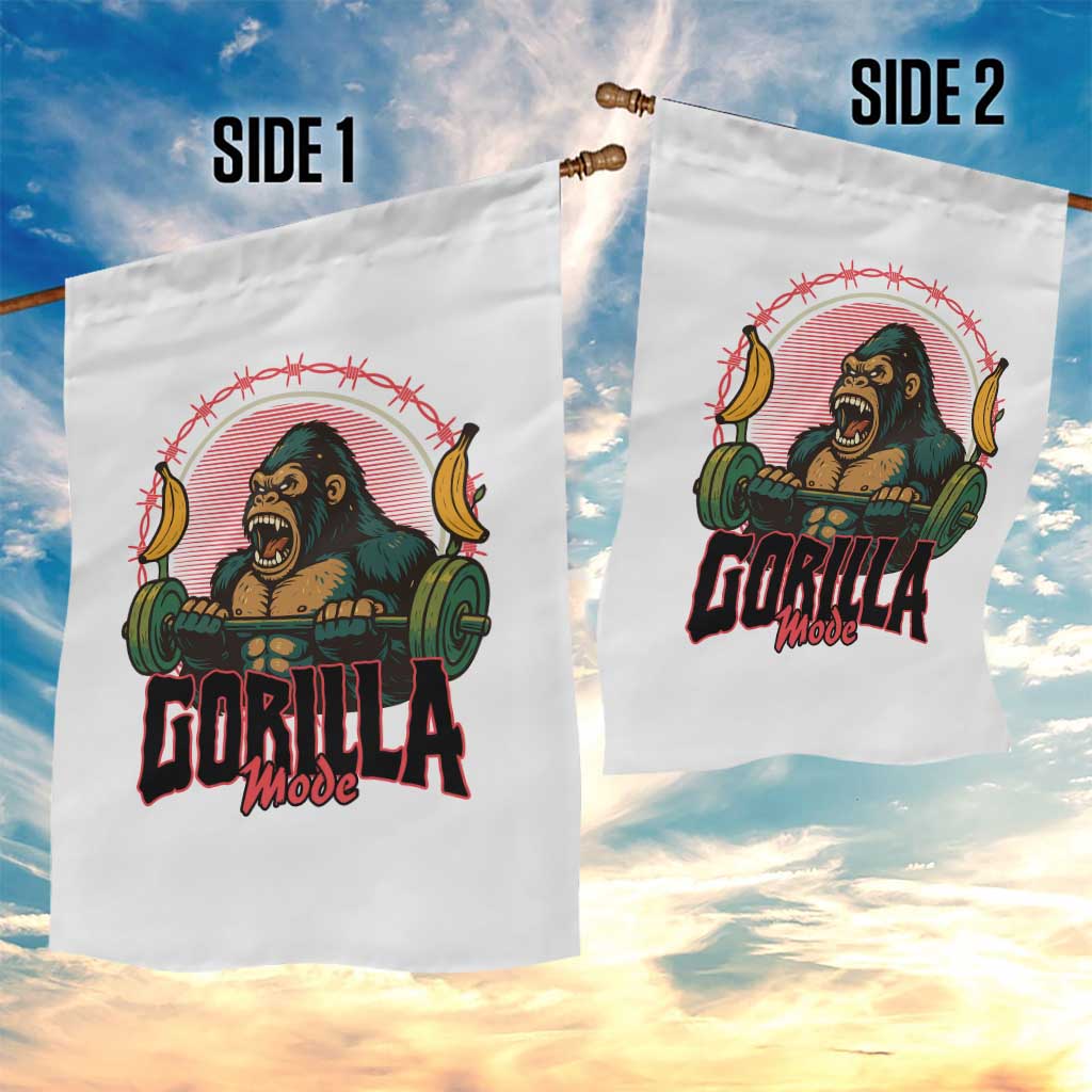 Fitness Lover Gift Garden Flag Gorilla Mode TS12 Print Your Wear