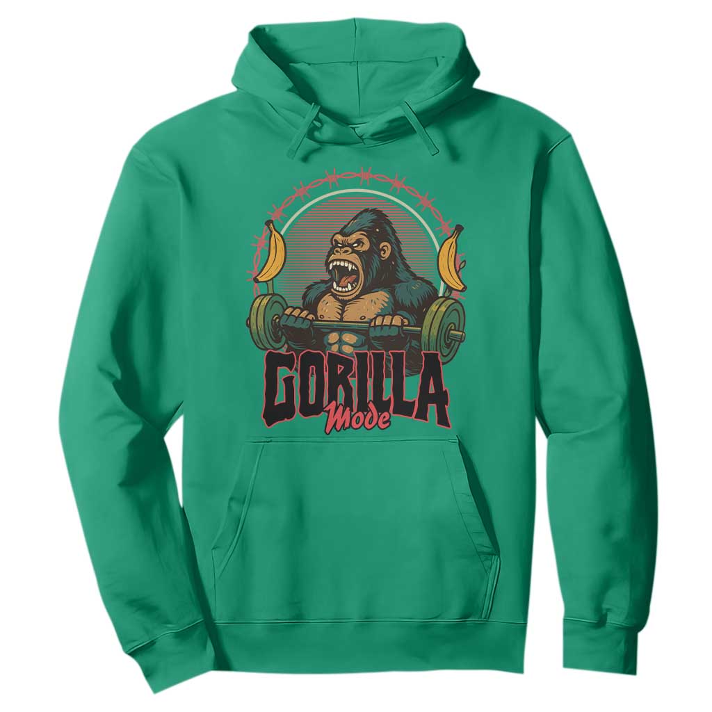Fitness Lover Gift Hoodie Gorilla Mode TS12 Irish Green Print Your Wear