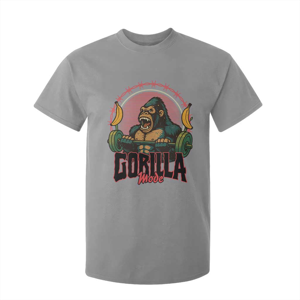 Fitness Lover Gift T Shirt For Kid Gorilla Mode TS12 Sport Gray Print Your Wear