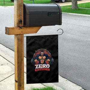 Zero Excuses Garden Flag Gorilla Fitness Lover Gift TS12 Print Your Wear