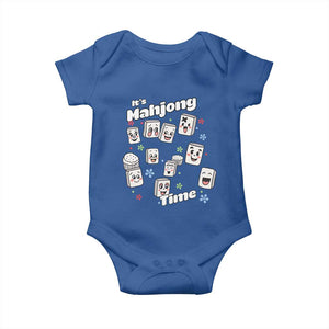 It Is Mahjong Time Baby Onesie Mahjong Lover Gift TS12 Royal Blue Print Your Wear