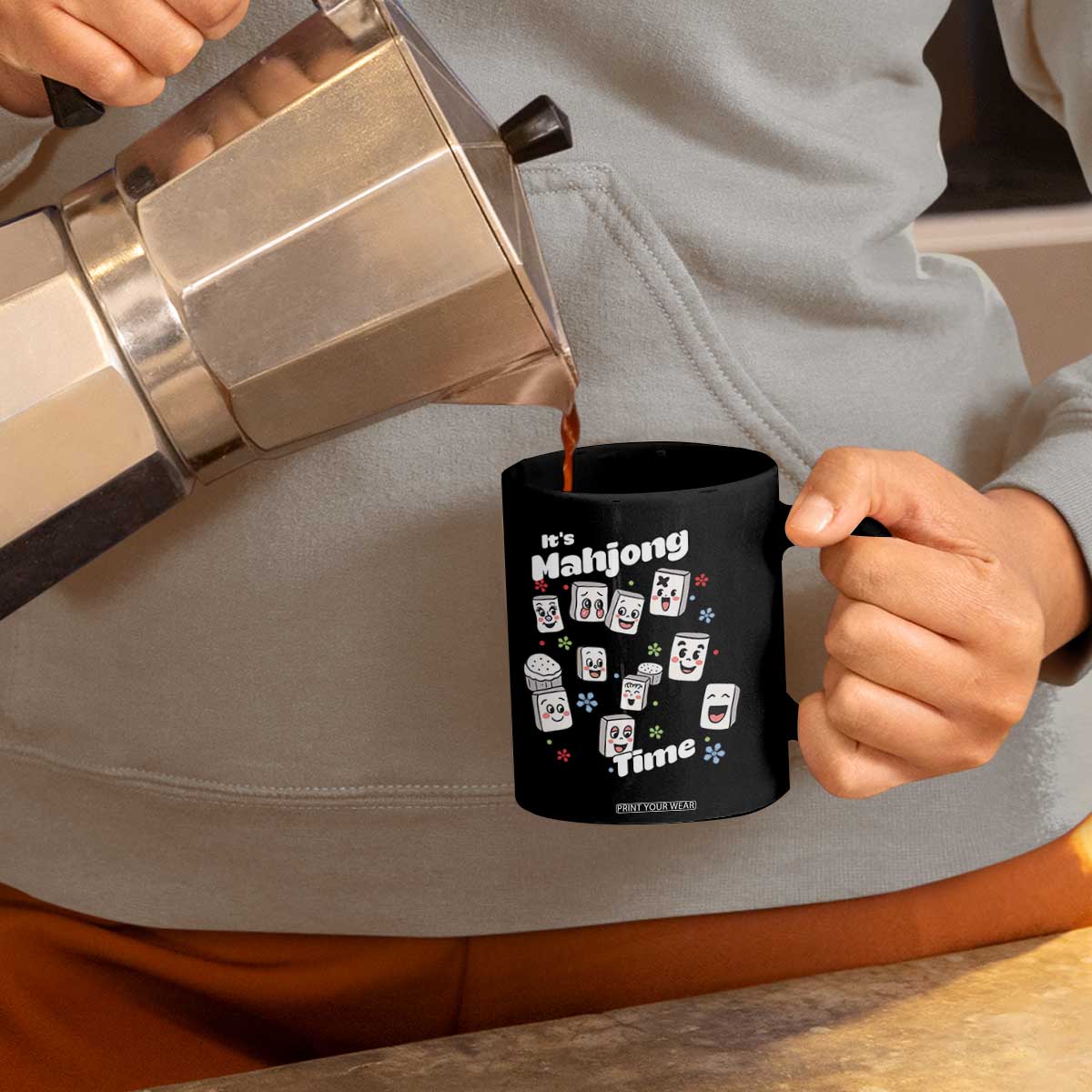 It Is Mahjong Time Coffee Mug Mahjong Lover Gift TS12 Print Your Wear