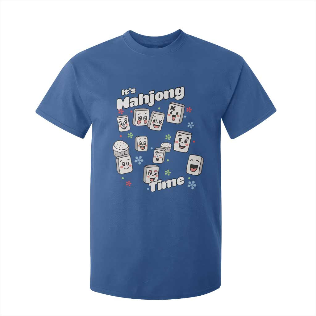 It Is Mahjong Time T Shirt For Kid Mahjong Lover Gift TS12 Royal Blue Print Your Wear