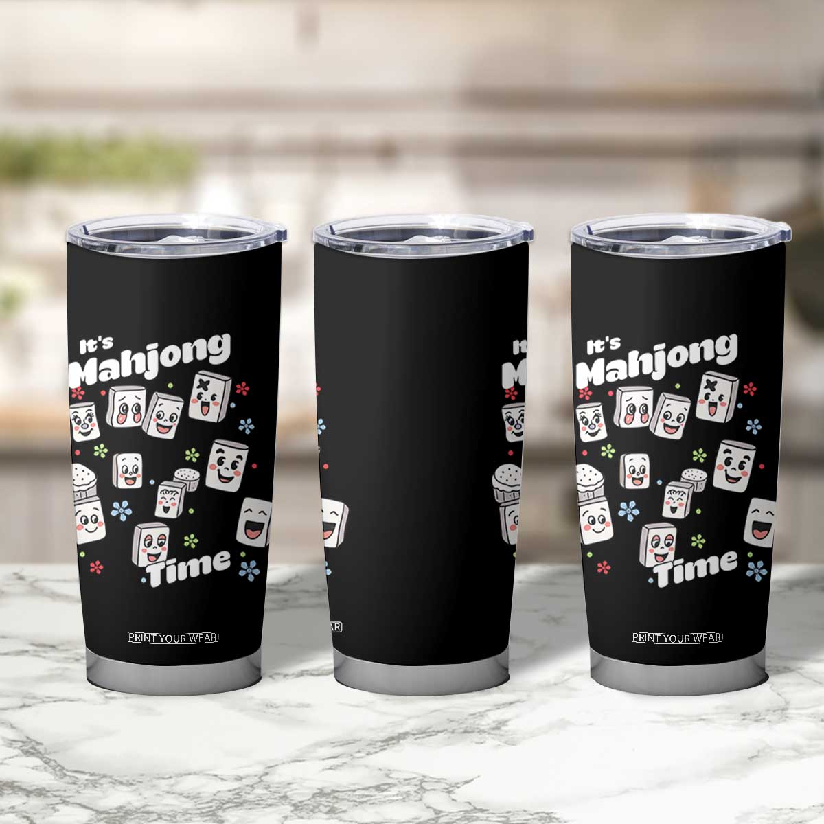 It Is Mahjong Time Tumbler Cup Mahjong Lover Gift TS12 Print Your Wear