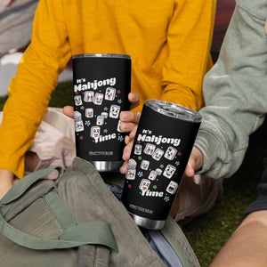 It Is Mahjong Time Tumbler Cup Mahjong Lover Gift TS12 Print Your Wear