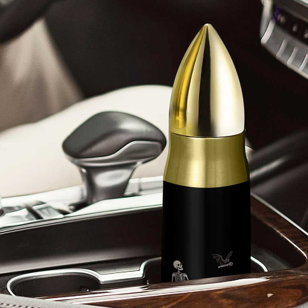 Funny Well Shit Skeleton Bullet Tumbler Bat Carrying Bones Halloween Gift