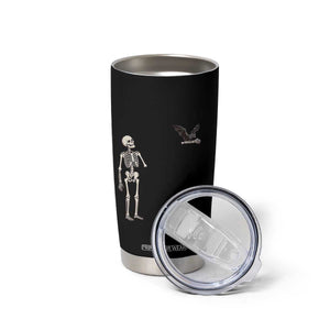 Funny Well Shit Skeleton Tumbler Cup Bat Carrying Bones Halloween Gift