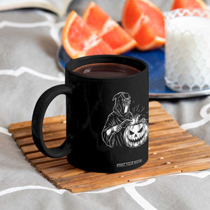Funny Welder Halloween Grim Reaper Coffee Mug Spooky Tradesman Welding