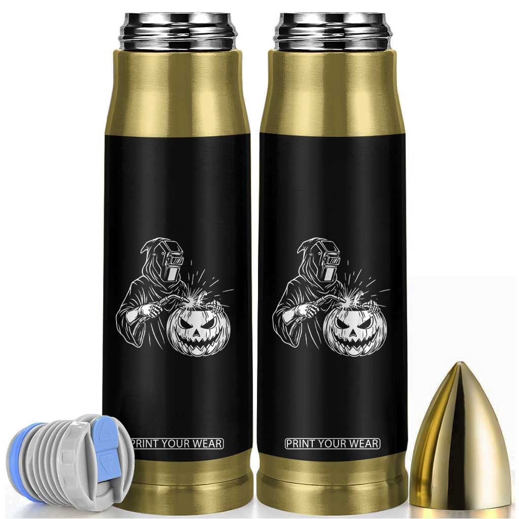 Funny Welder Halloween Grim Reaper Bullet Tumbler Spooky Tradesman Welding