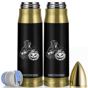 Funny Welder Halloween Grim Reaper Bullet Tumbler Spooky Tradesman Welding