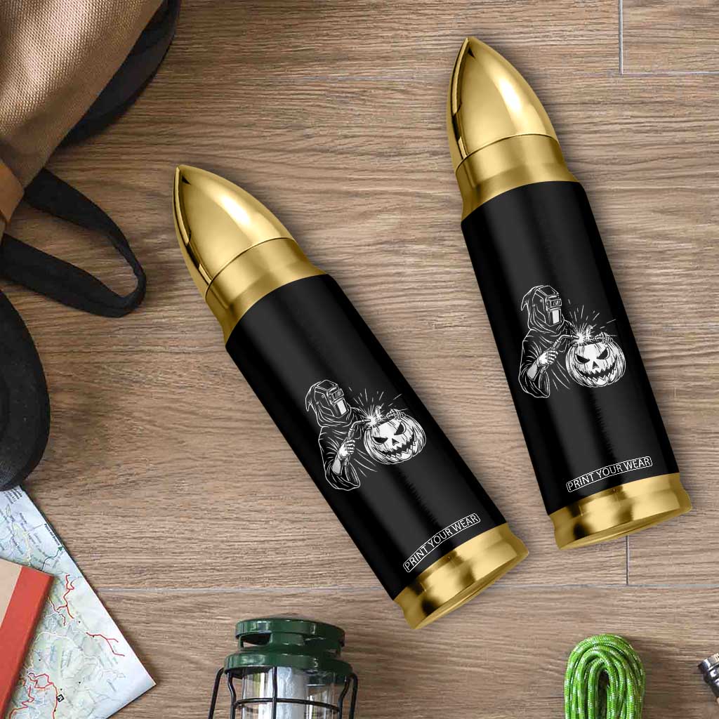 Funny Welder Halloween Grim Reaper Bullet Tumbler Spooky Tradesman Welding