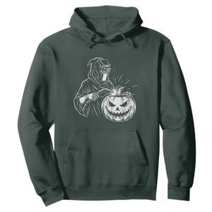 Funny Welder Halloween Grim Reaper Hoodie Spooky Tradesman Welding