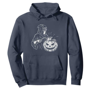 Funny Welder Halloween Grim Reaper Hoodie Spooky Tradesman Welding