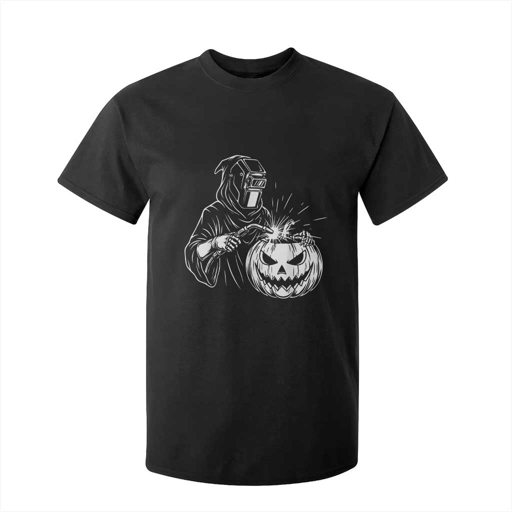Funny Welder Halloween Grim Reaper T Shirt For Kid Spooky Tradesman Welding