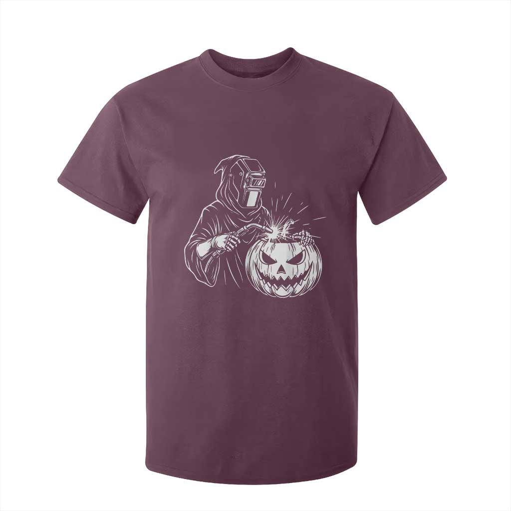 Funny Welder Halloween Grim Reaper T Shirt For Kid Spooky Tradesman Welding