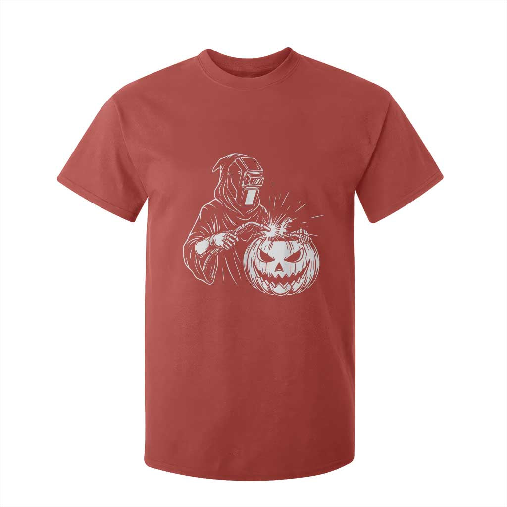 Funny Welder Halloween Grim Reaper T Shirt For Kid Spooky Tradesman Welding
