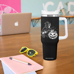 Funny Welder Halloween Grim Reaper Tumbler With Handle Spooky Tradesman Welding
