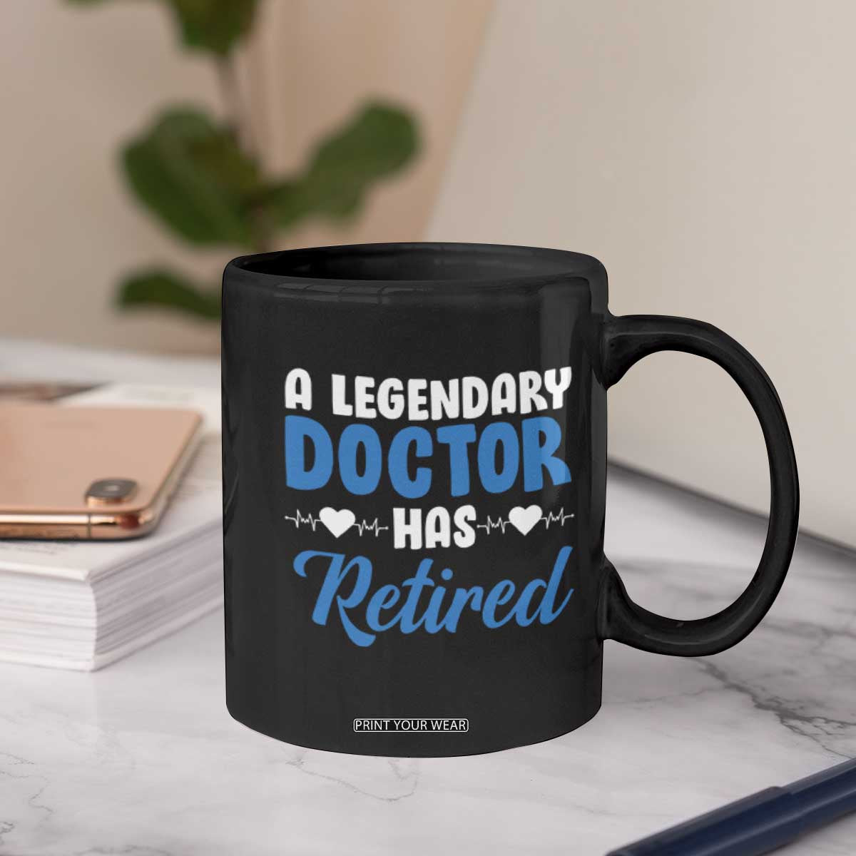 A Legendary Doctor Has Retired Coffee Mug Funny Medical Retirement Physician