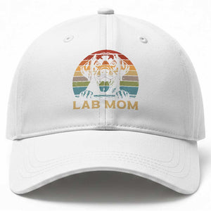 Lab Mom Baseball Cap Retro Sunset Dog Mom Gift TS12 Print Your Wear