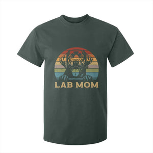 Lab Mom T Shirt For Kid Retro Sunset Dog Mom Gift TS12 Dark Forest Green Print Your Wear