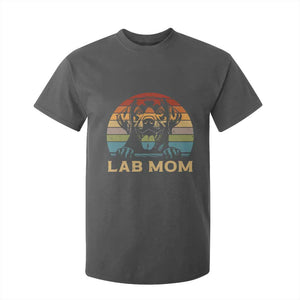 Lab Mom T Shirt For Kid Retro Sunset Dog Mom Gift TS12 Dark Heather Print Your Wear