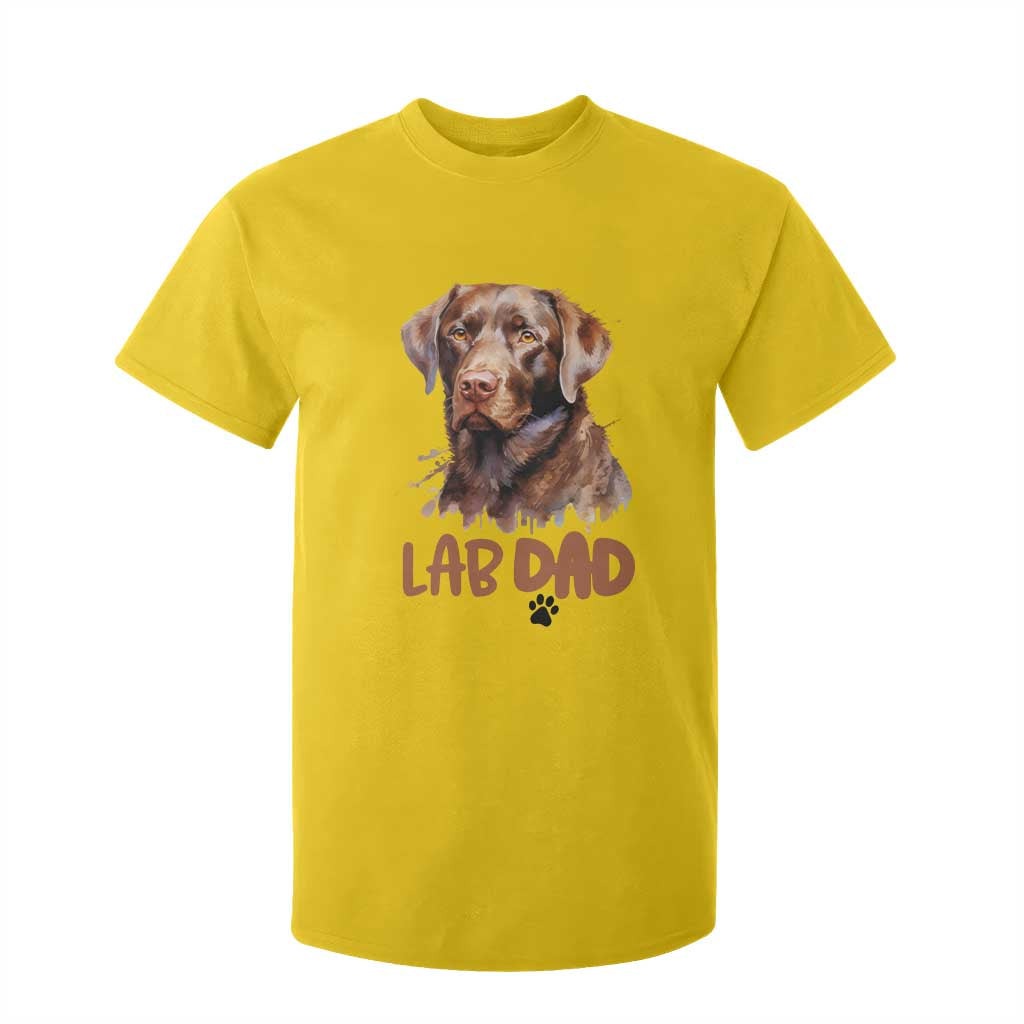 Chocolate Labrador Retriever Dad T Shirt For Kid Dog Lover Gift TS12 Daisy Print Your Wear