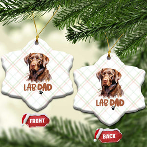 Chocolate Labrador Retriever Dad Ceramic Ornament Dog Lover Gift TS12 Print Your Wear