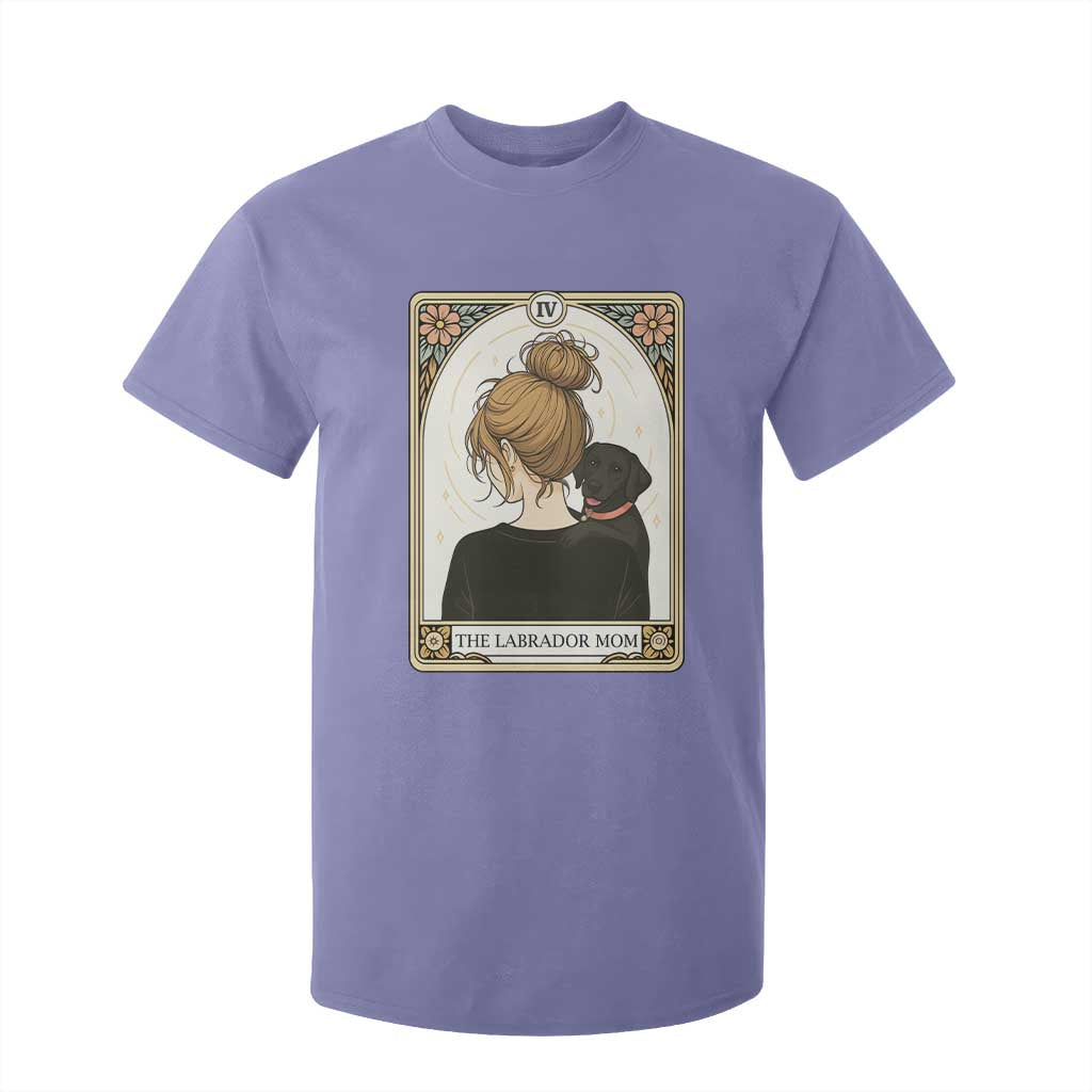 Black Labrador Mom T Shirt For Kid Funny Tarot Card Dog Lover Gift TS12 Violet Print Your Wear