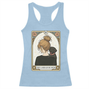 Black Labrador Mom Racerback Tank Top Funny Tarot Card Dog Lover Gift TS12 Light Blue Print Your Wear