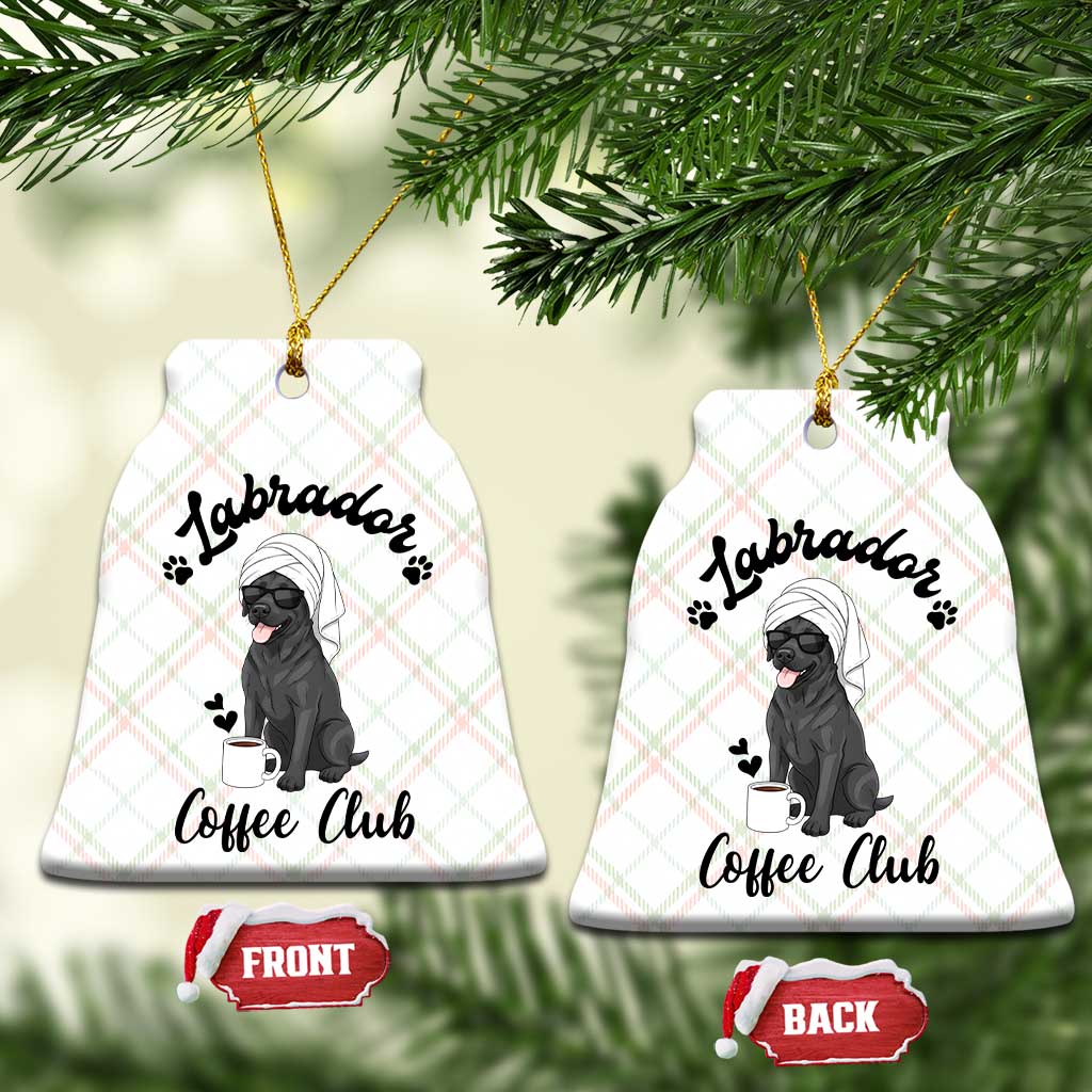 Labrador Coffee Club Ceramic Ornament Funny Dog Lover Gift TS12 Print Your Wear