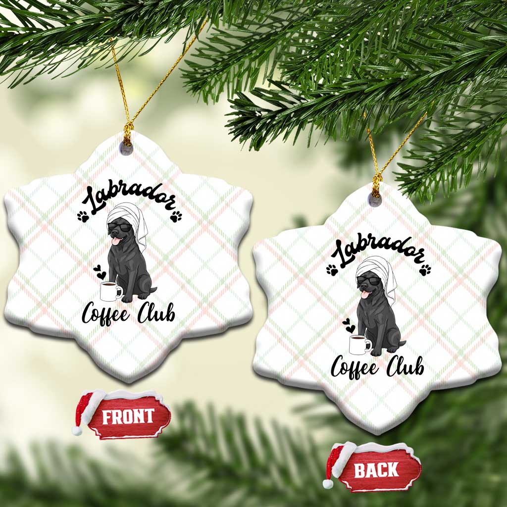 Labrador Coffee Club Ceramic Ornament Funny Dog Lover Gift TS12 Print Your Wear