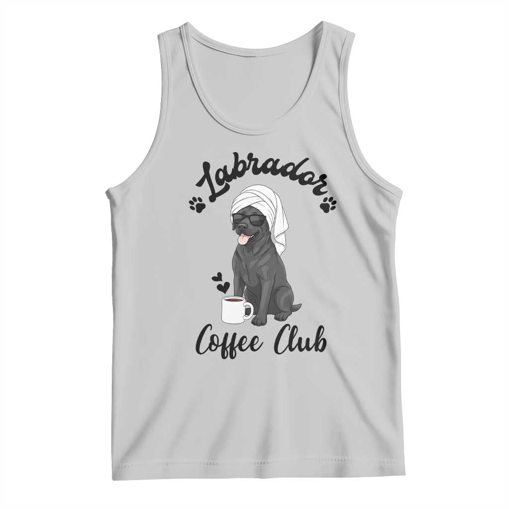 Labrador Coffee Club Tank Top Funny Dog Lover Gift TS12 Ash Print Your Wear