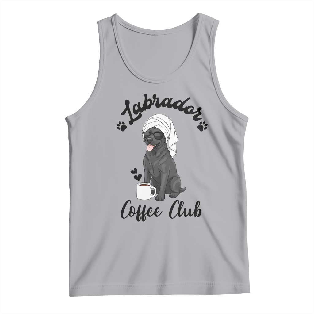 Labrador Coffee Club Tank Top Funny Dog Lover Gift TS12 Athletic Heather Print Your Wear