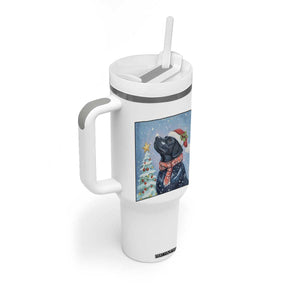 Cute Black Lab Christmas Tumbler With Handle Holiday Dog Lover Gift Idea TS12 Print Your Wear