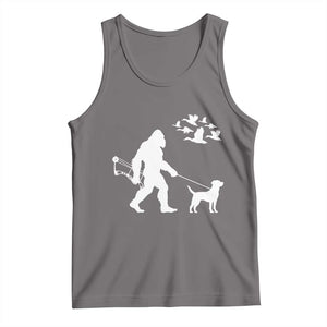 Funny Bow Hunter Tank Top Bigfoot Walking Labrador Hunting Dog Gift TS12 Deep Heather Print Your Wear